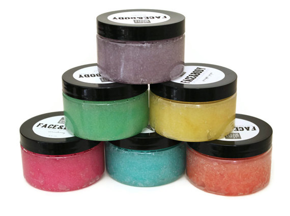 Three Vegan Sugar Scrubs: Choose Your Scents - 6 oz each